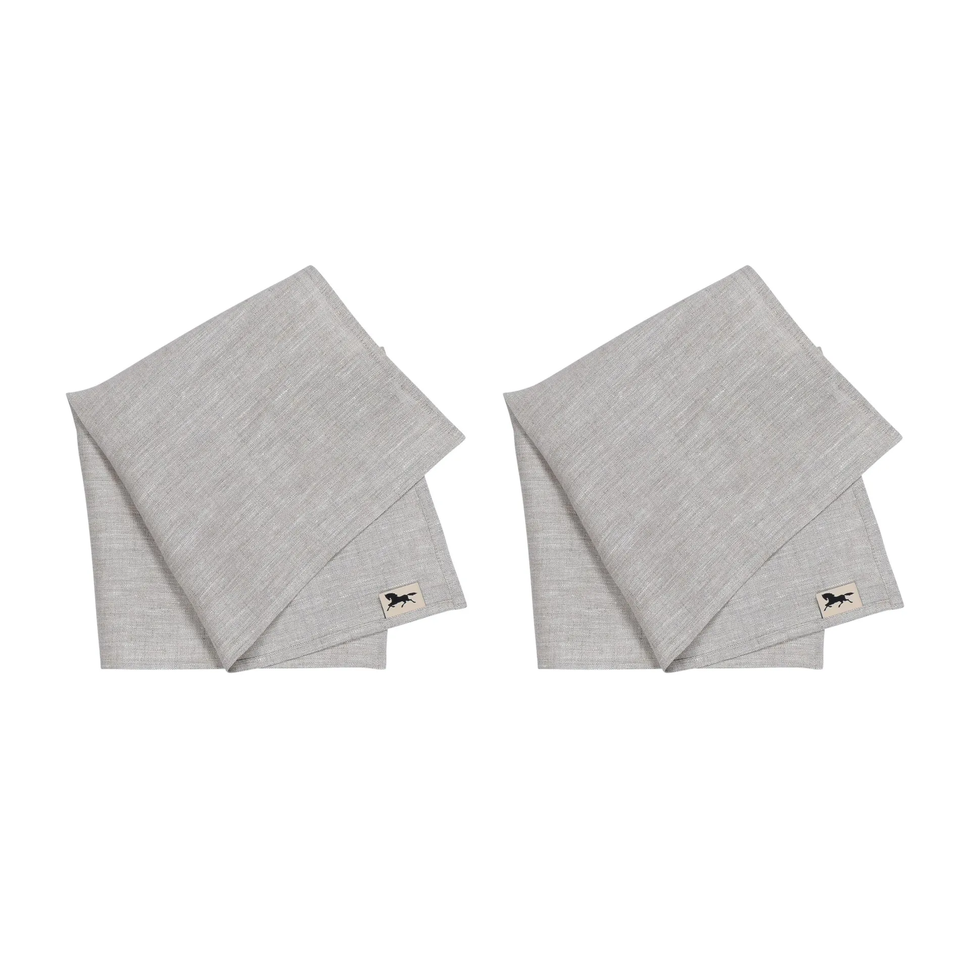 Linne servietter 45x45 cm 2-pak, Natur Almedahls