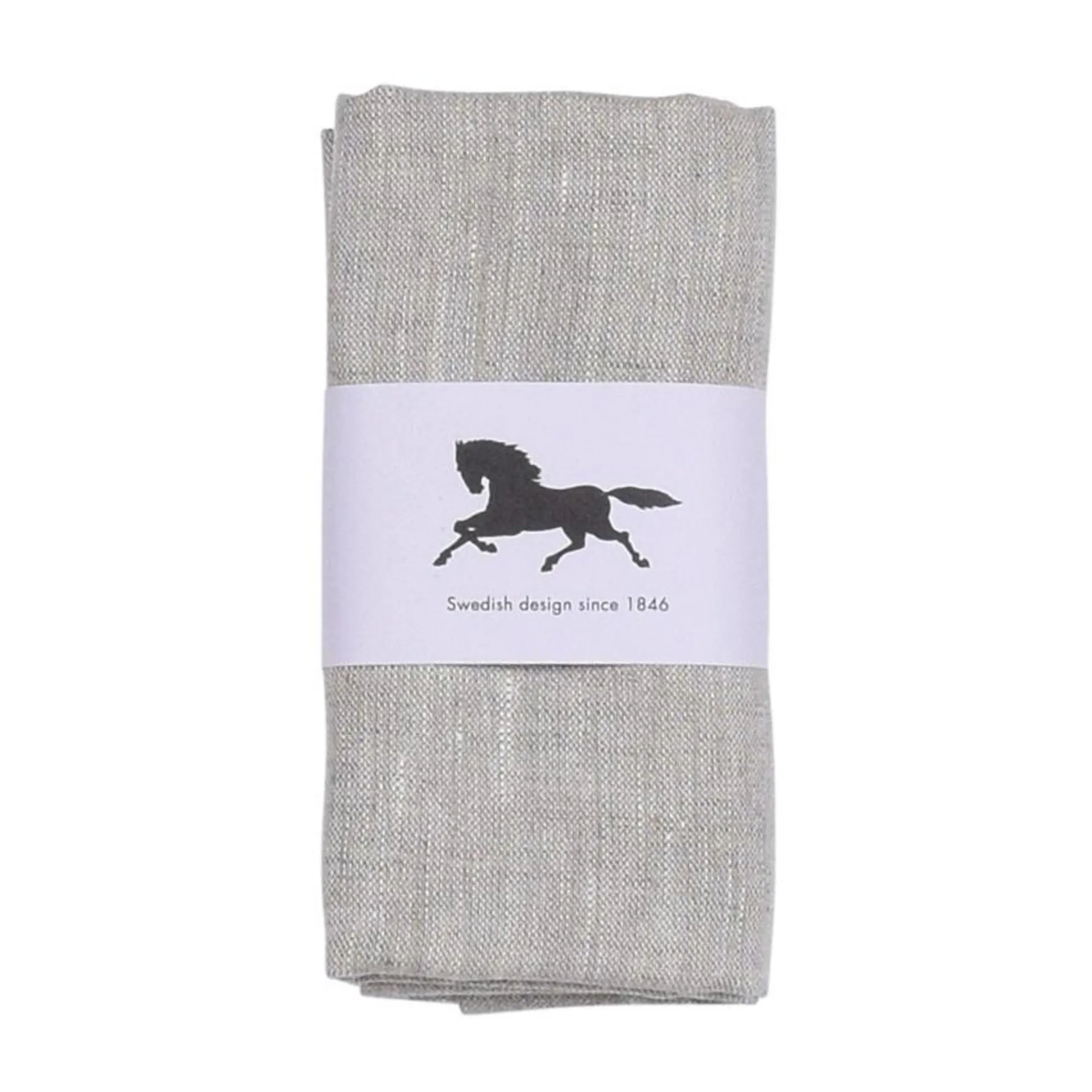 Linne servietter 45x45 cm 2-pak, Natur Almedahls