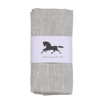 Linne servietter 45x45 cm 2-pak - Natur - Almedahls