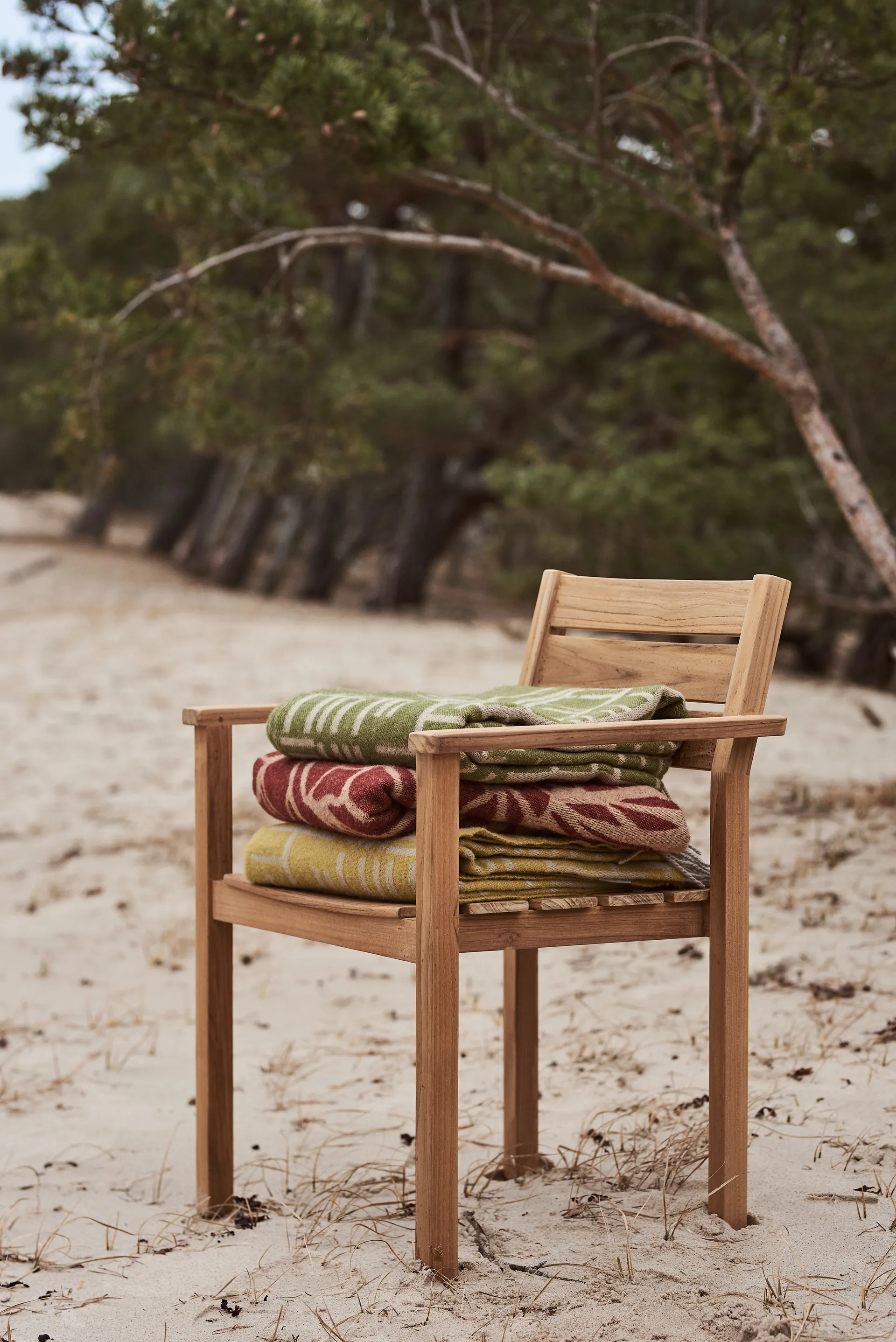 Pickepin plaid 130x170 cm, Oliven (gul) Almedahls