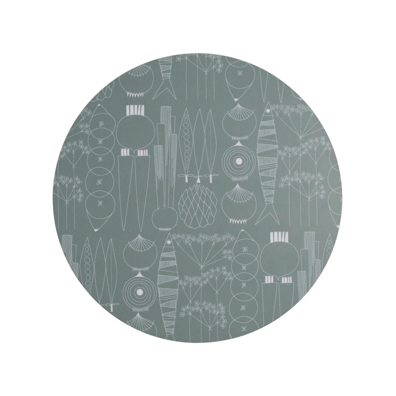 Picknick bordskåner Ø21 cm, Grøngrå Almedahls