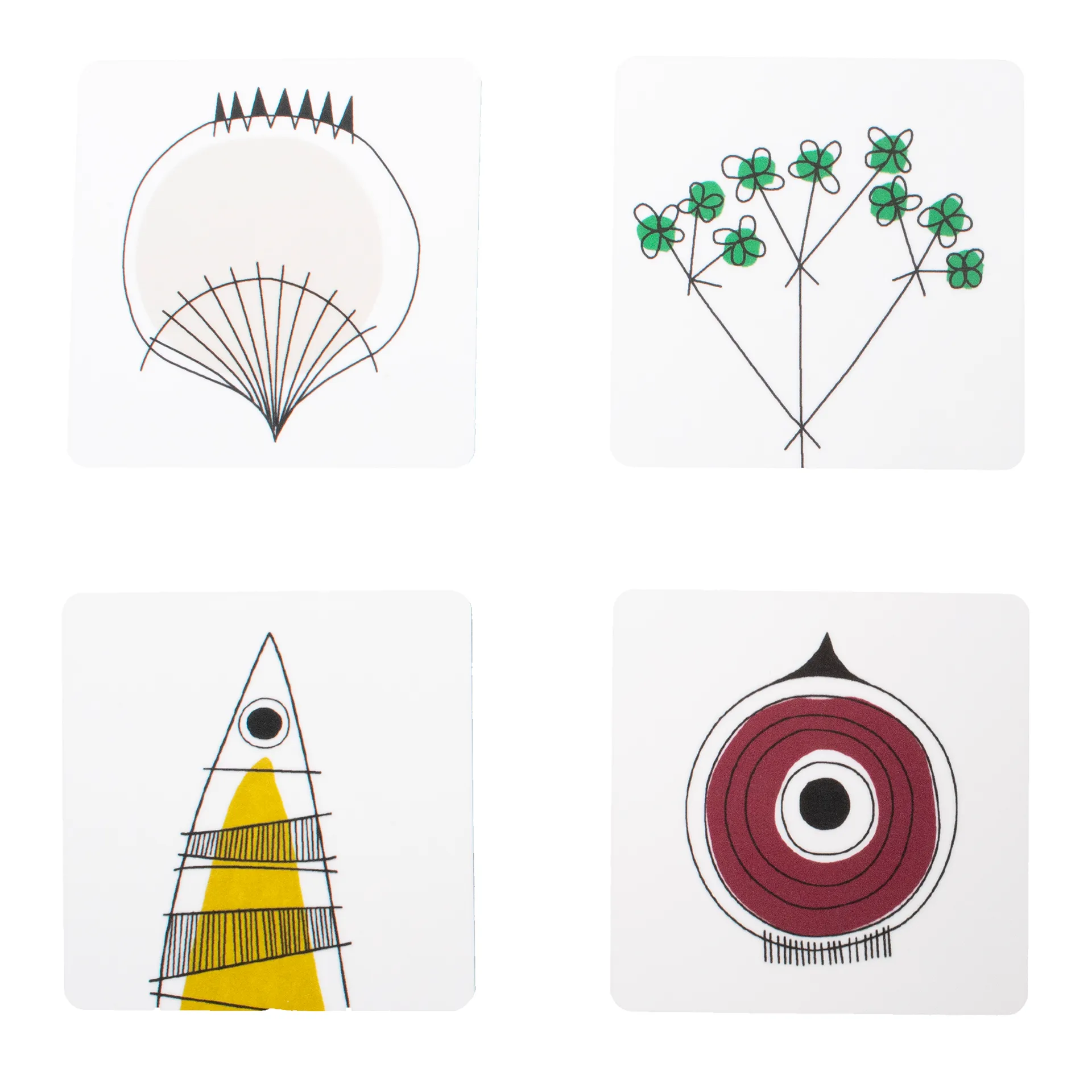 Picknick glasunderlag, Blå/Multi Almedahls