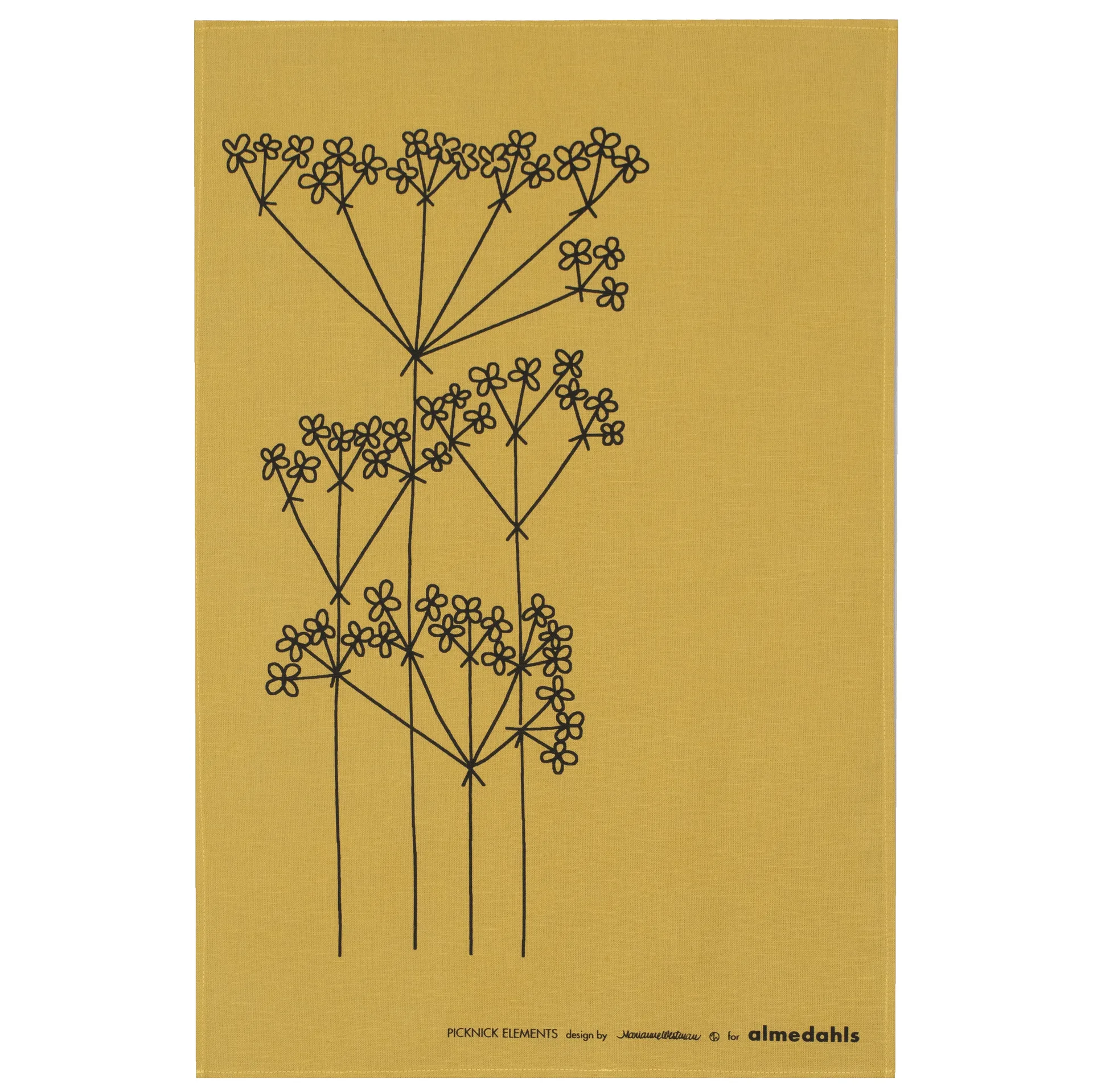 Picknick viskestykke, Okker Almedahls