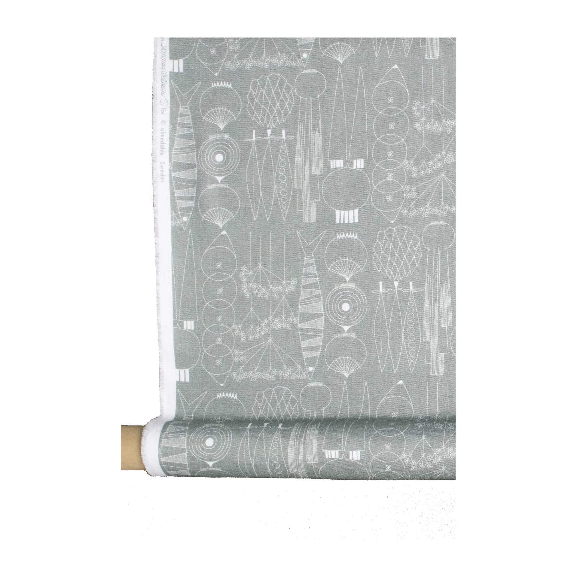 Picknick voksdug 145 cm, Grøngrå Almedahls