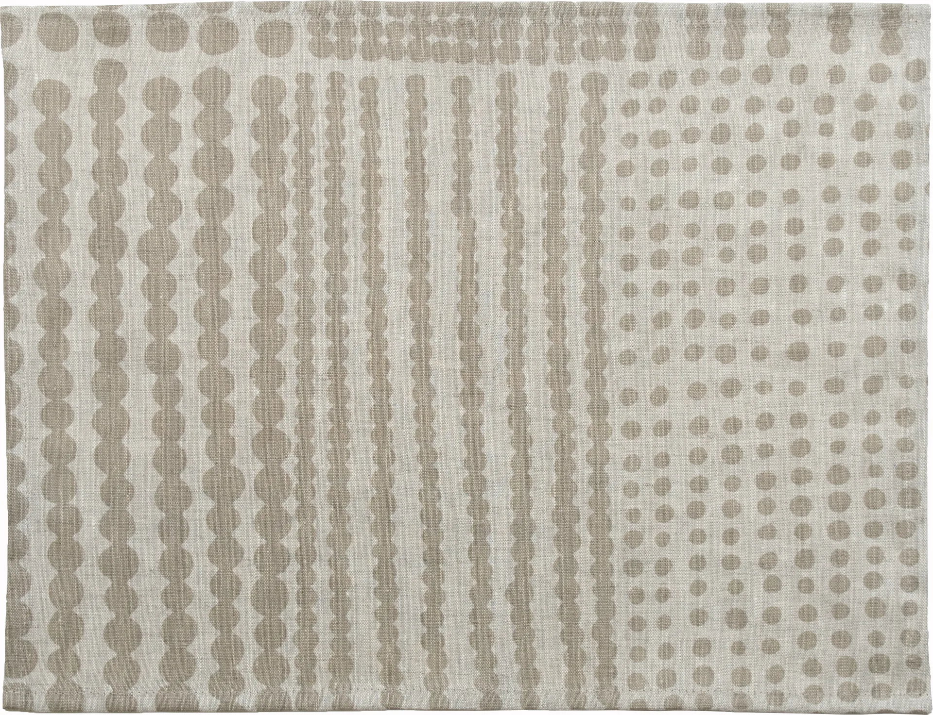 Pricktyg dækkeserviet 34x45 cm, Natur/Taupe Almedahls