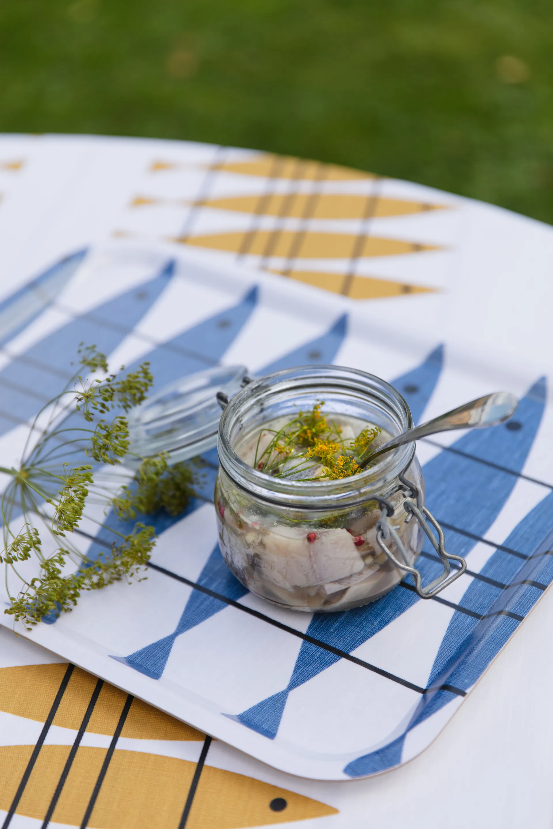 Sill voksdug 145x220 cm, Okker Almedahls