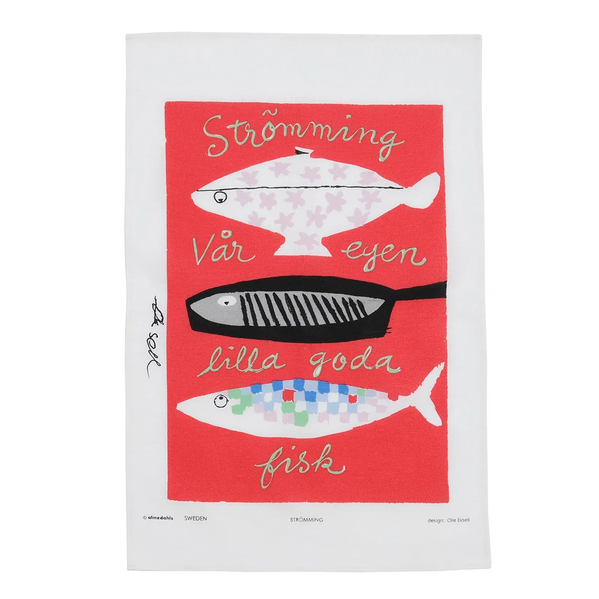 Strömming viskestykke, 47 x 70 cm Almedahls