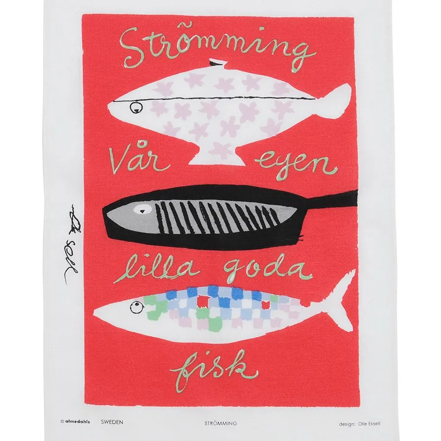 Strömming viskestykke, 47 x 70 cm Almedahls