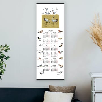 Svenske fugle kalender 2024 - 35x90 cm - Almedahls