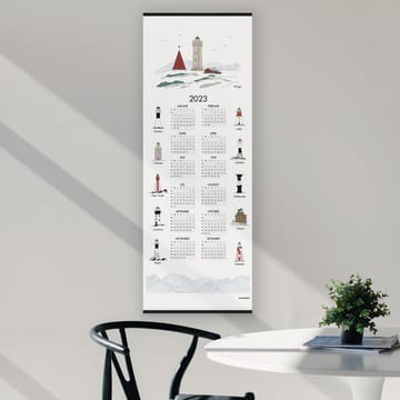 Svenske fyrtårne kalender 2023 - 35x90 cm - Almedahls