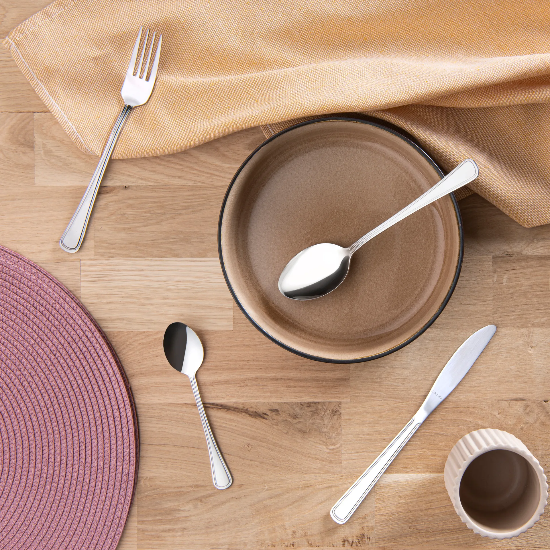 Bologna bestiksæt 24 dele, Rustfrit stål Amefa