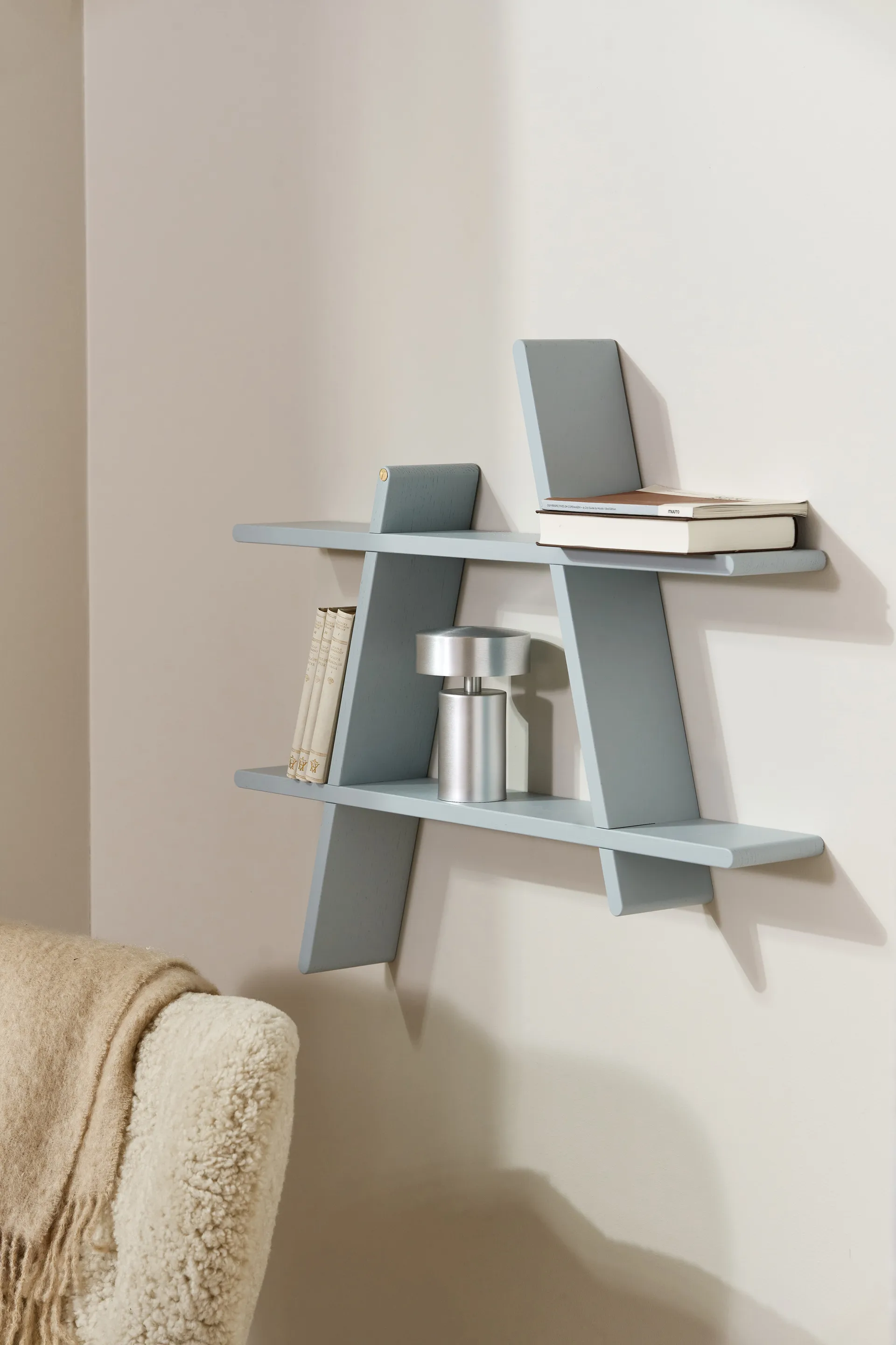 A-Shelf væghylde Special Edition, Grey blue L 78x12x67 cm Andersen Furniture