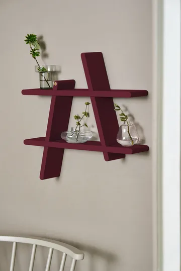 A-Shelf væghylde Special Edition - Wine red L 78x12x67 cm - Andersen Furniture