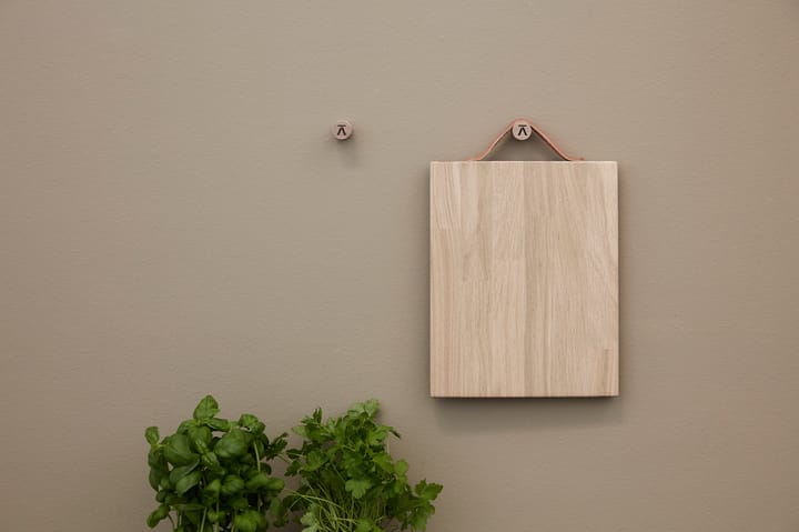 Andersen skærebræt med lædergreb Medium 24x30 cm, Oak Andersen Furniture