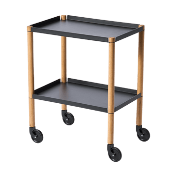 Connect bord - Oliebehandlet eg, sort metal - Andersen Furniture