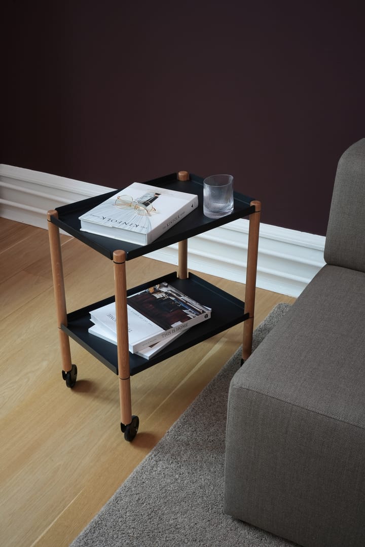 Connect bord, Oliebehandlet eg, sort metal Andersen Furniture