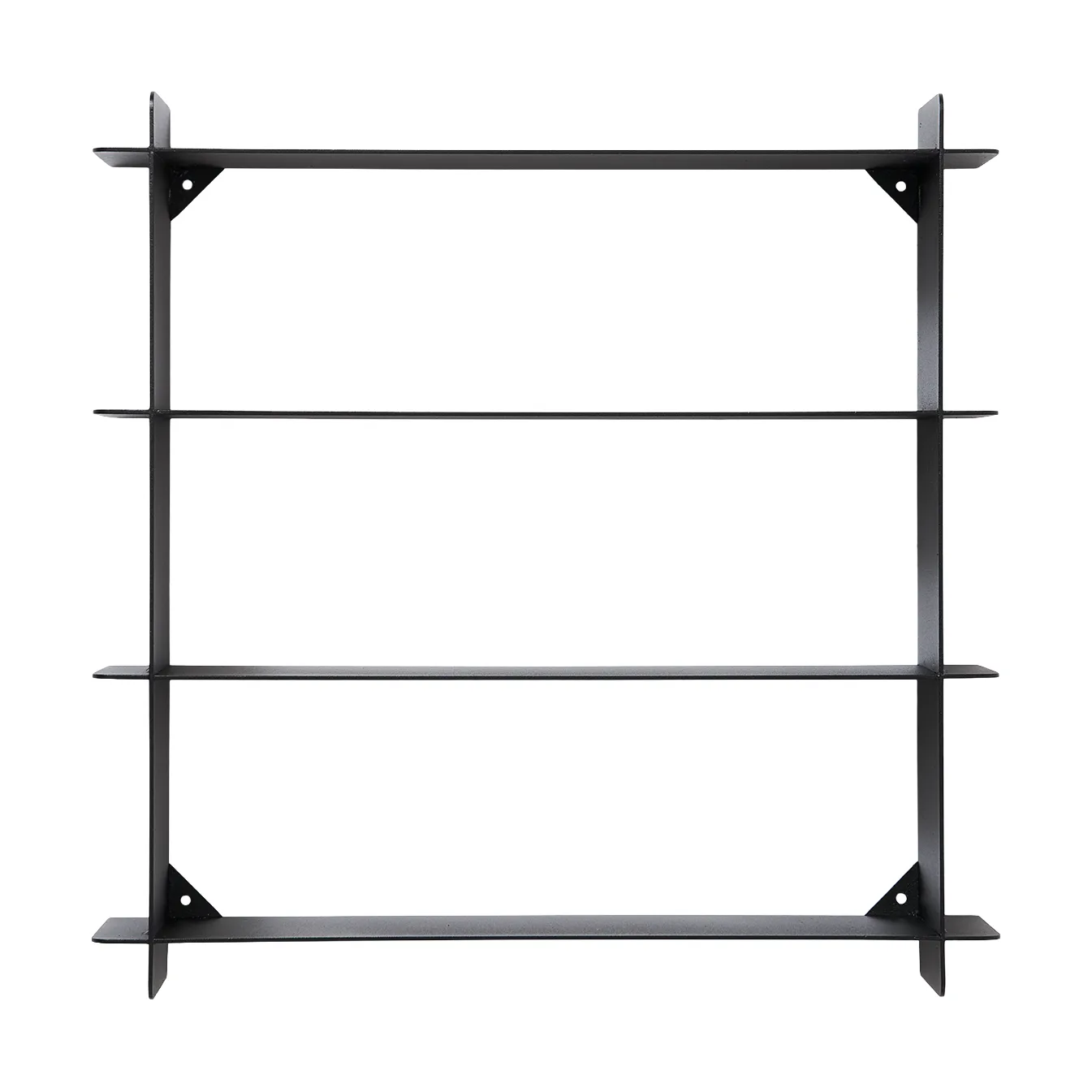 Division væghylde, Black steel, 45x45x10 cm Andersen Furniture