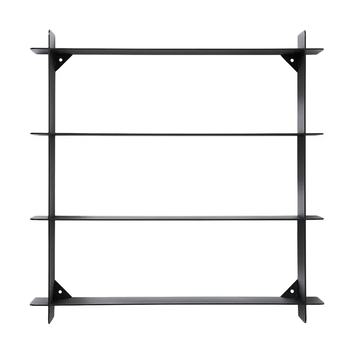 Division væghylde - Black steel, 45x45x10 cm - Andersen Furniture