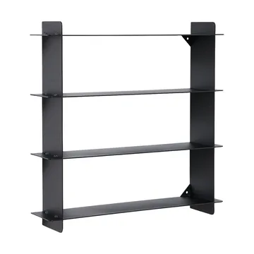 Division væghylde - Black steel, 45x45x10 cm - Andersen Furniture