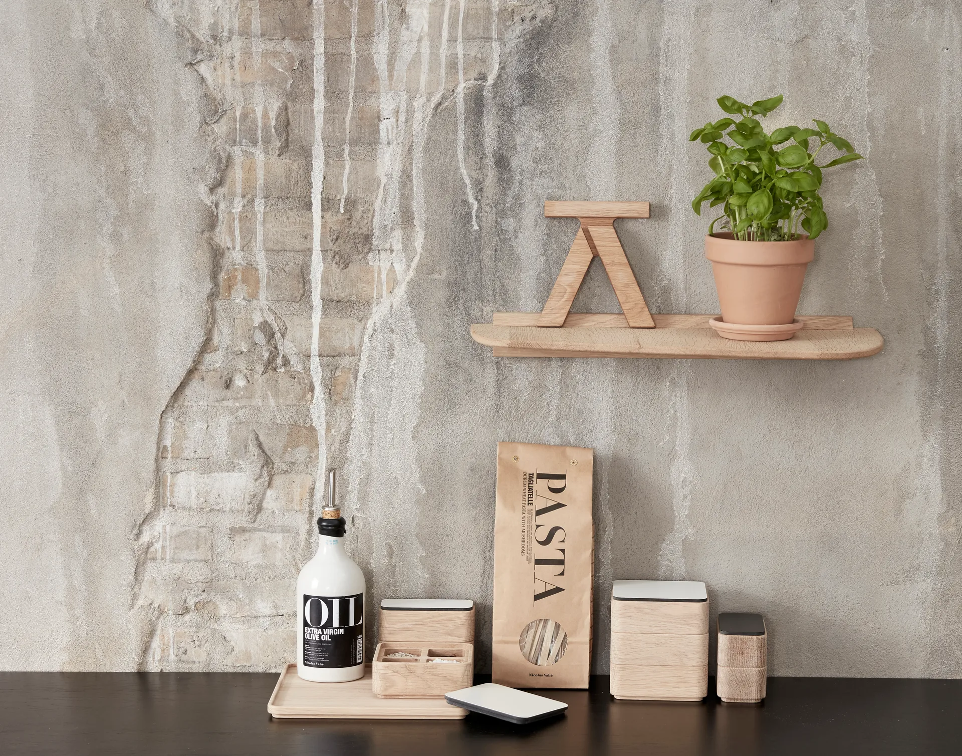 Shelf 1 væghylde 40 cm, Oak Andersen Furniture