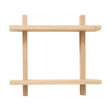 Treat væghylde dobbelt - Oak, 34x12x34 cm - Andersen Furniture