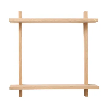Treat væghylde dobbelt - Oak, 50x12x50 cm - Andersen Furniture