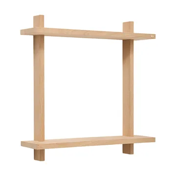 Treat væghylde dobbelt - Oak, 50x12x50 cm - Andersen Furniture