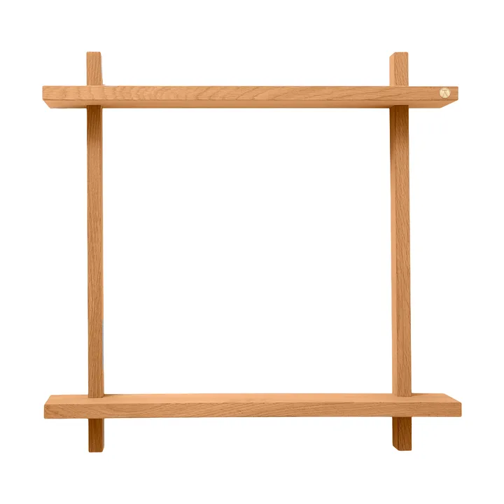Treat væghylde dobbelt - Oiled Nature Oak, 50×12×50 cm - Andersen Furniture