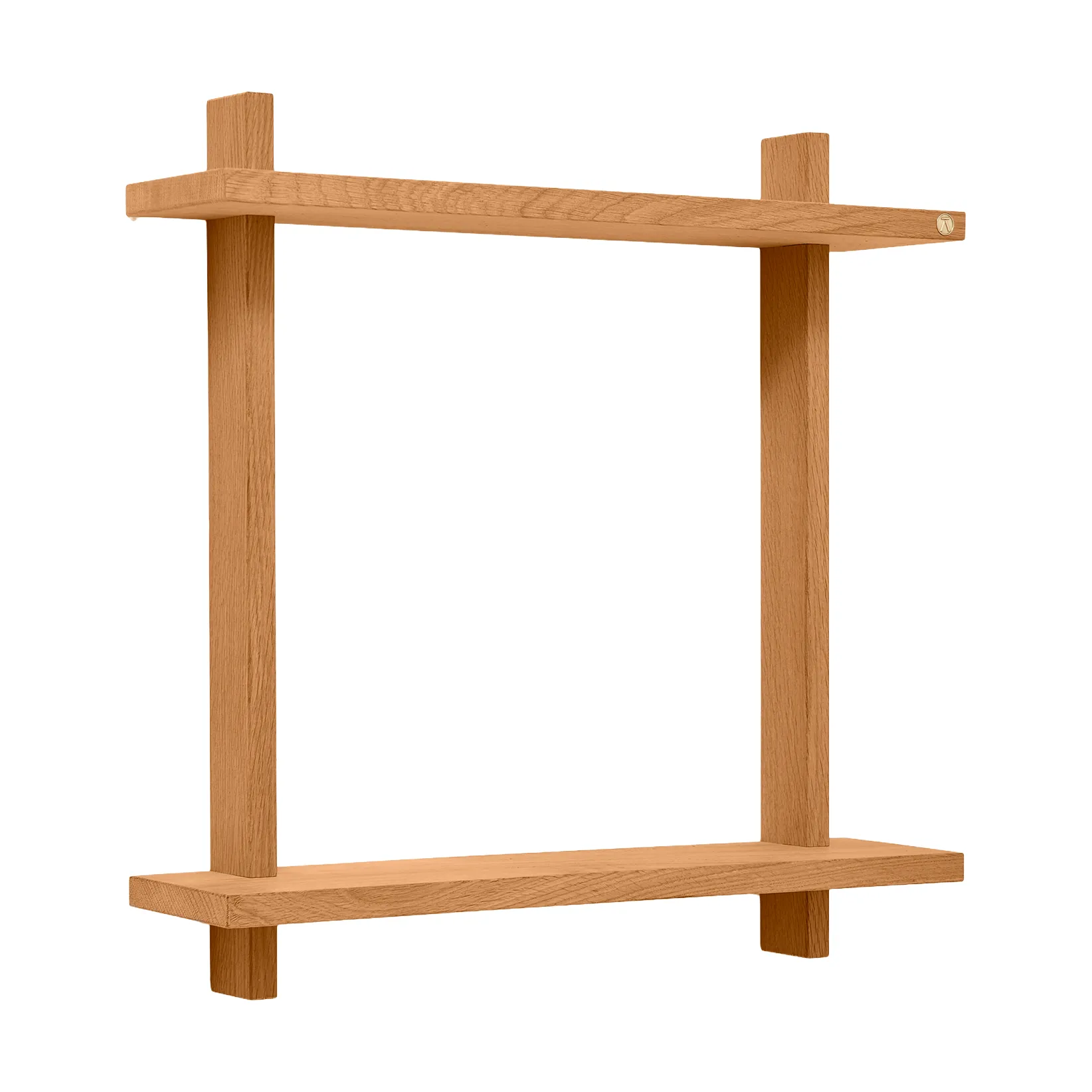 Treat væghylde dobbelt, Oiled Nature Oak, 50×12×50 cm Andersen Furniture