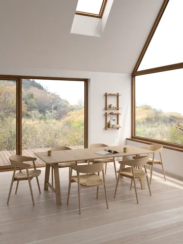 Treat væghylde dobbelt - Oiled Nature Oak, 50×12×50 cm - Andersen Furniture