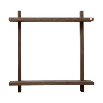 Treat væghylde dobbelt - Smoked Oiled Oak, 50x12x50 cm - Andersen Furniture