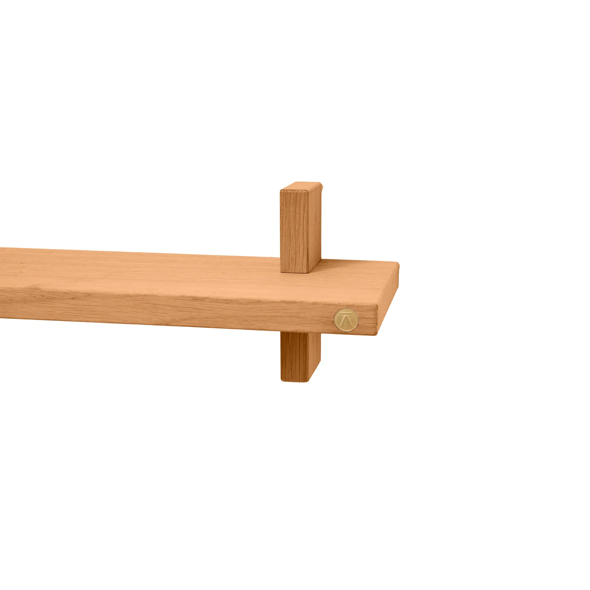 Treat væghylde single, Oiled Nature Oak, 50×12×11,2 cm Andersen Furniture