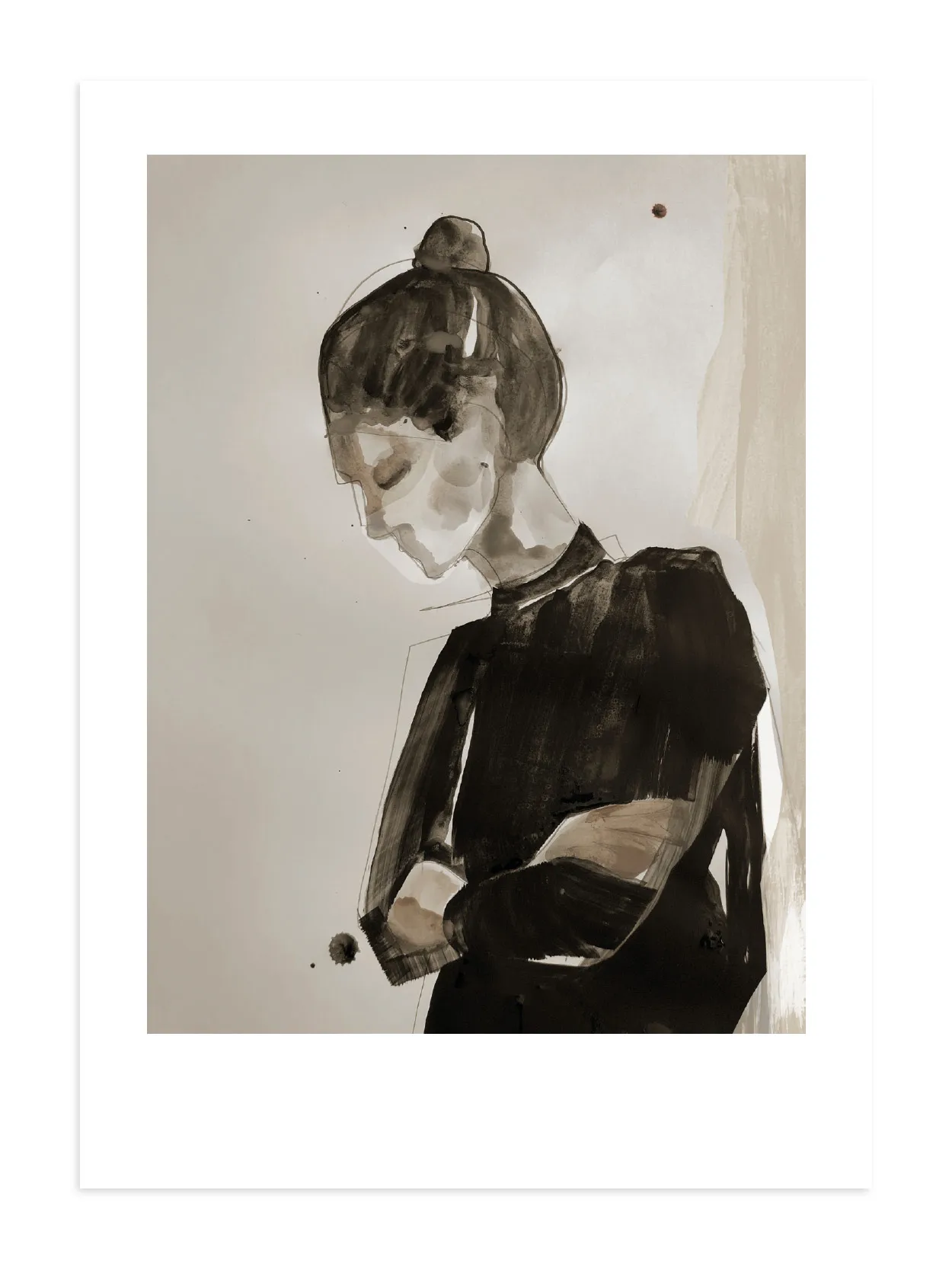 Falling object plakat, 50x70 cm Anna Bülow