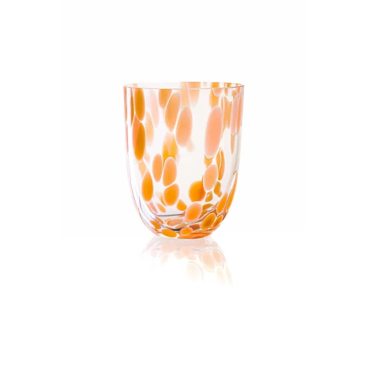 Big Confetti drikkeglas 25 cl - Peach - Anna Von Lipa