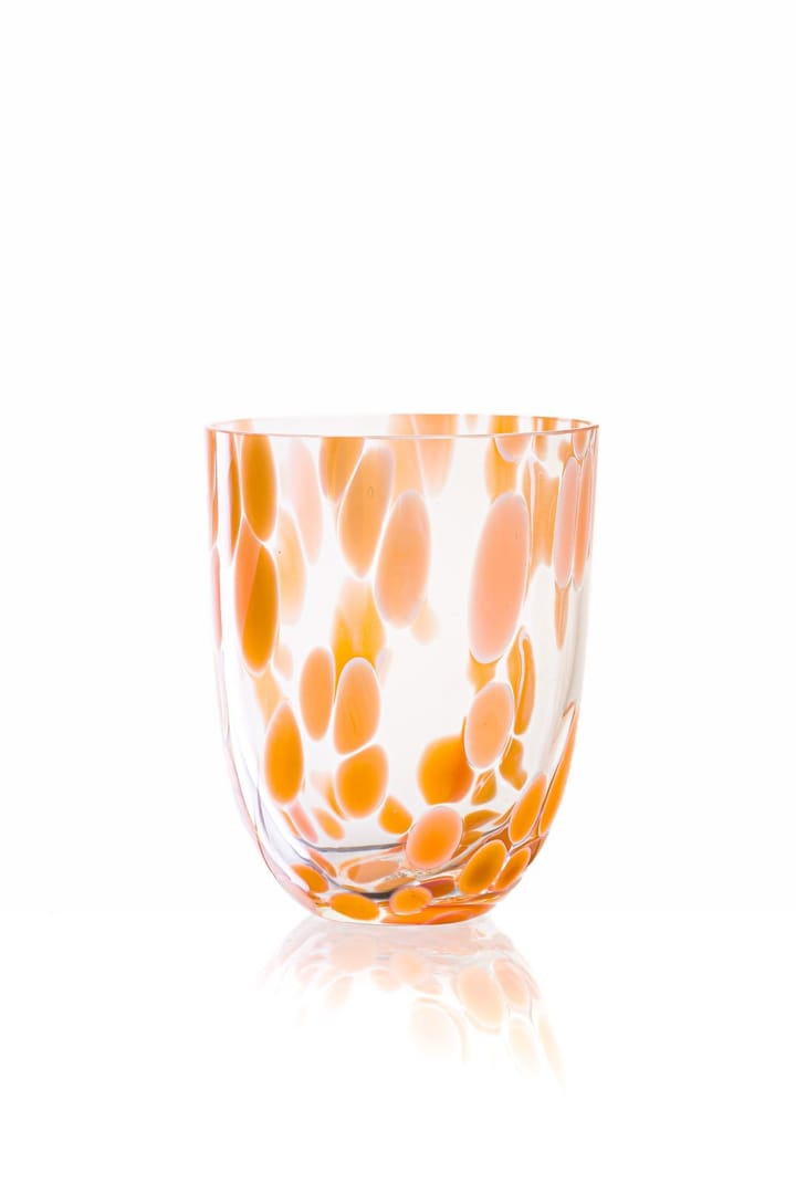Big Confetti drikkeglas 25 cl - Peach - Anna Von Lipa