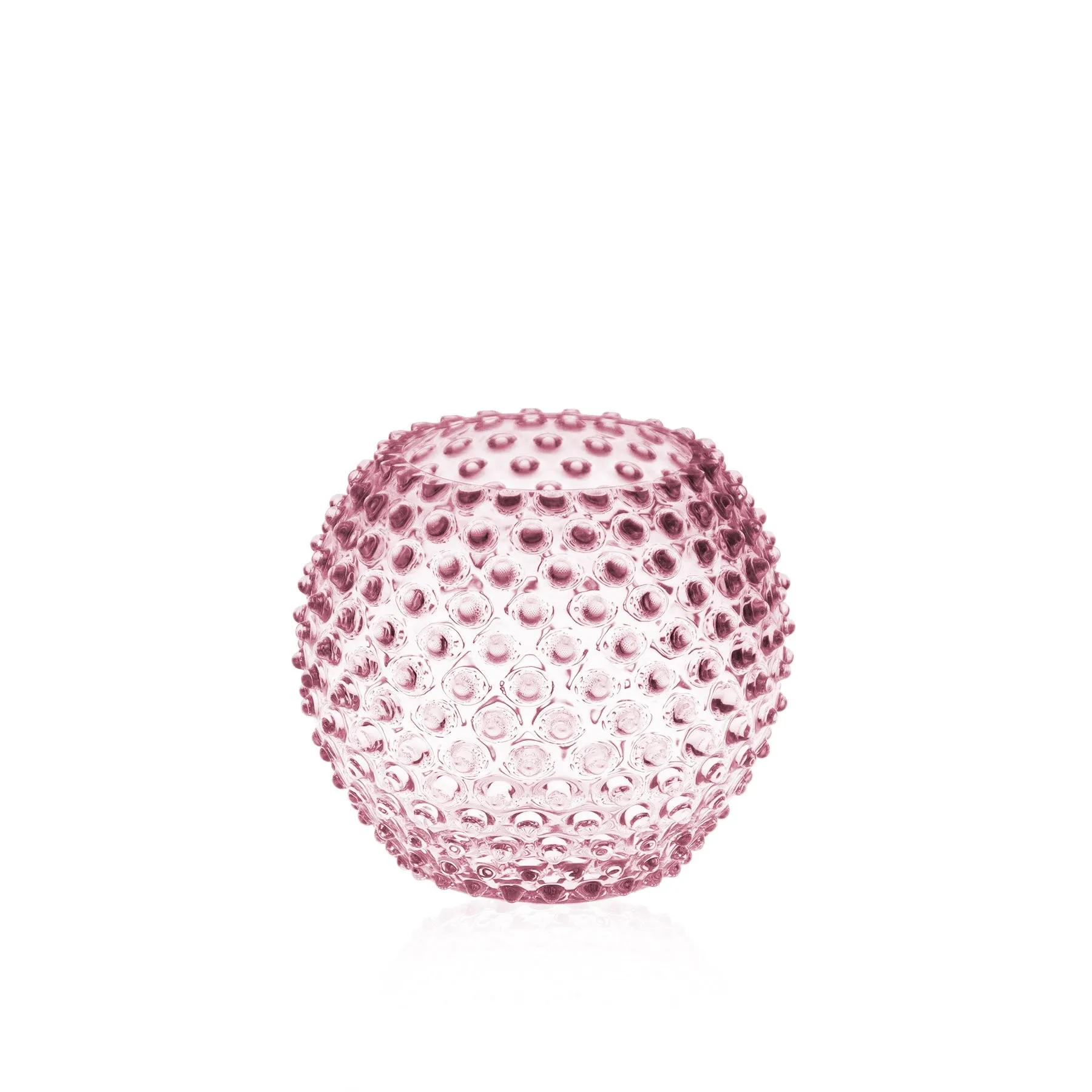 Hobnail Globe vase 18 cm, Lyserød Anna Von Lipa
