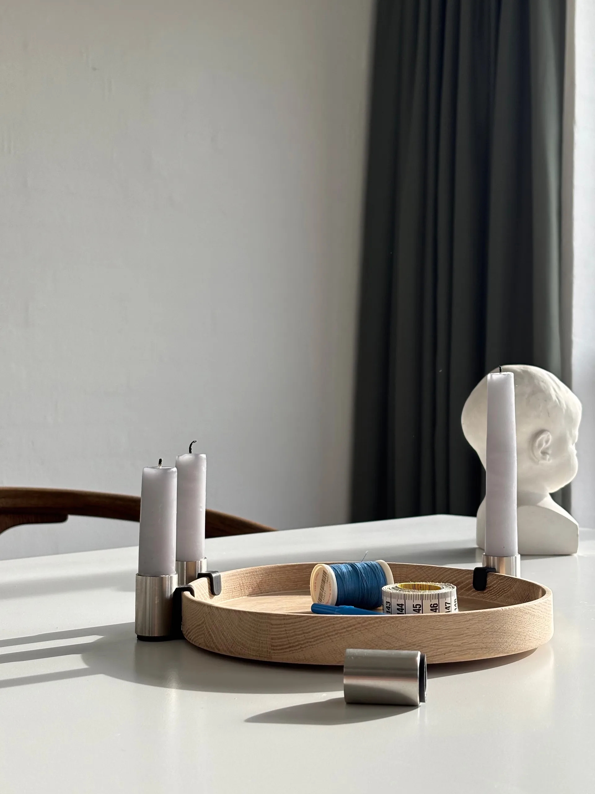 Luna adventsstage Ø27 cm, Eg-stål Applicata