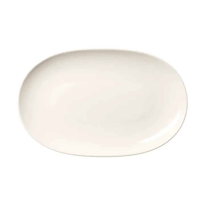 24h oval tallerken - Hvid, 18x28 cm - Arabia