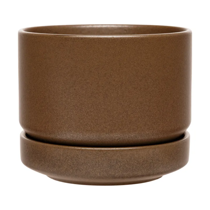 Arabia SN urtepotte - Mat brun, 11 cm - Arabia