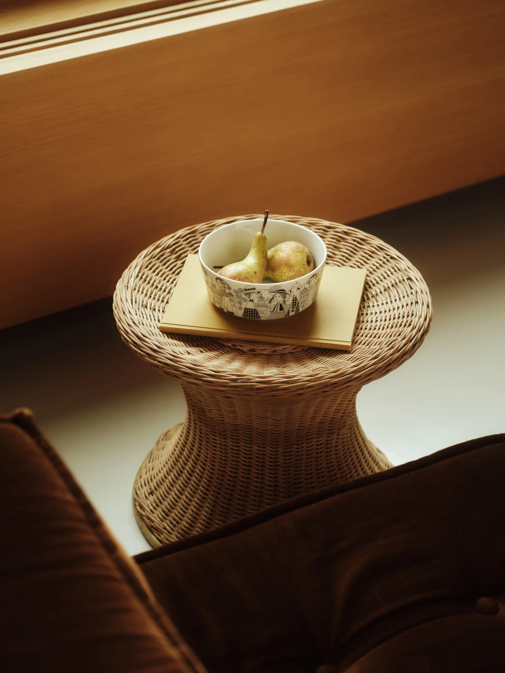 Emilia skål Ø15,5 cm, Sort-hvid Arabia