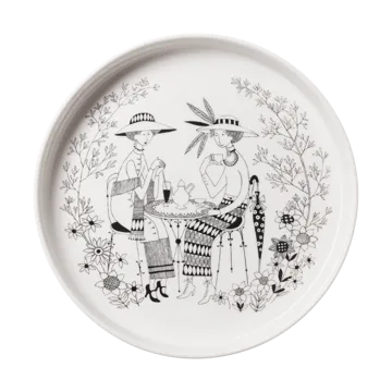 Emilia tærteform Ø28 cm - Sort-hvid - Arabia