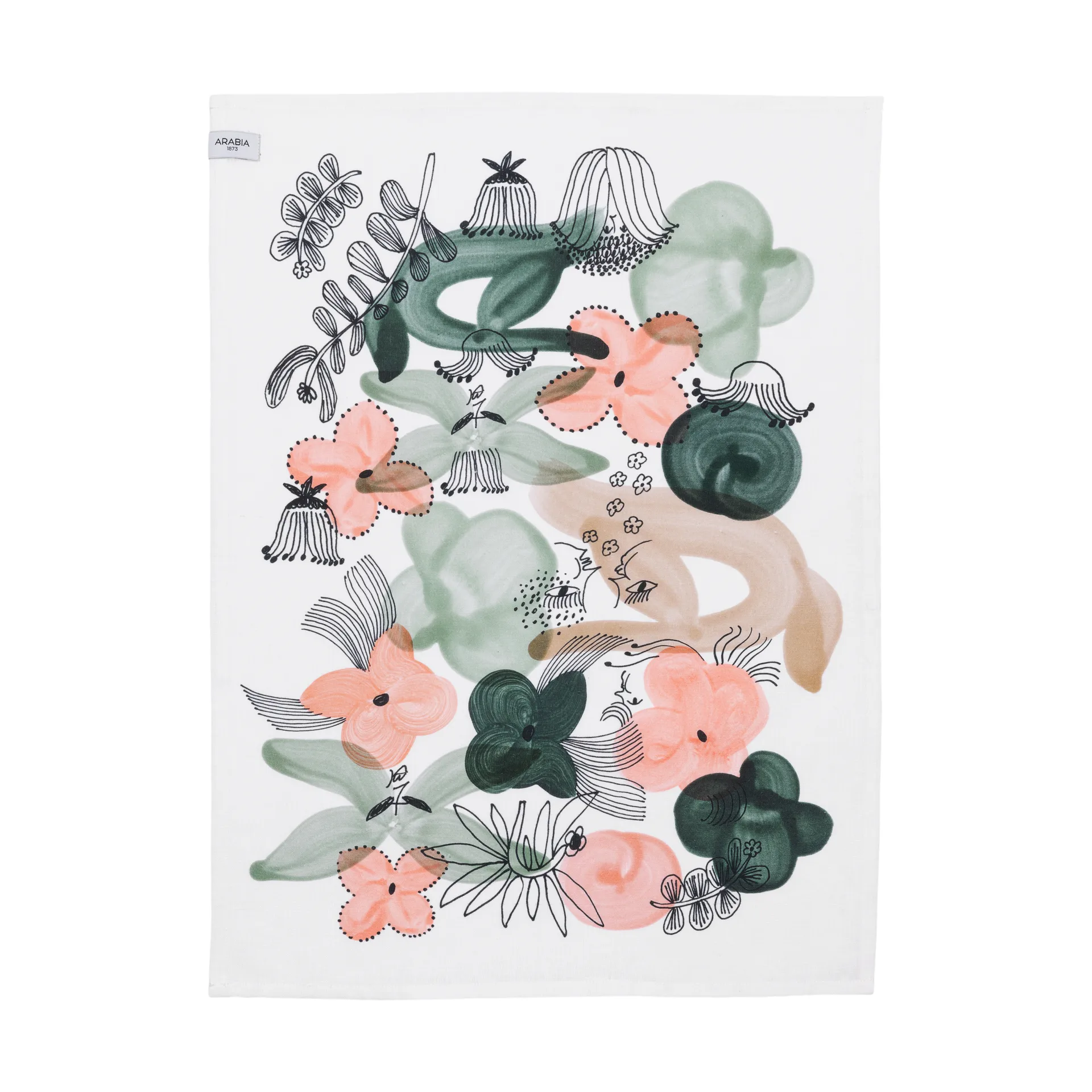 Kukkamaa viskestykke 50x70 cm, Grøn Arabia