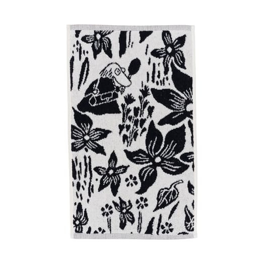 Mumi håndklæde 30x50 cm - Lilja sort/hvid - Arabia