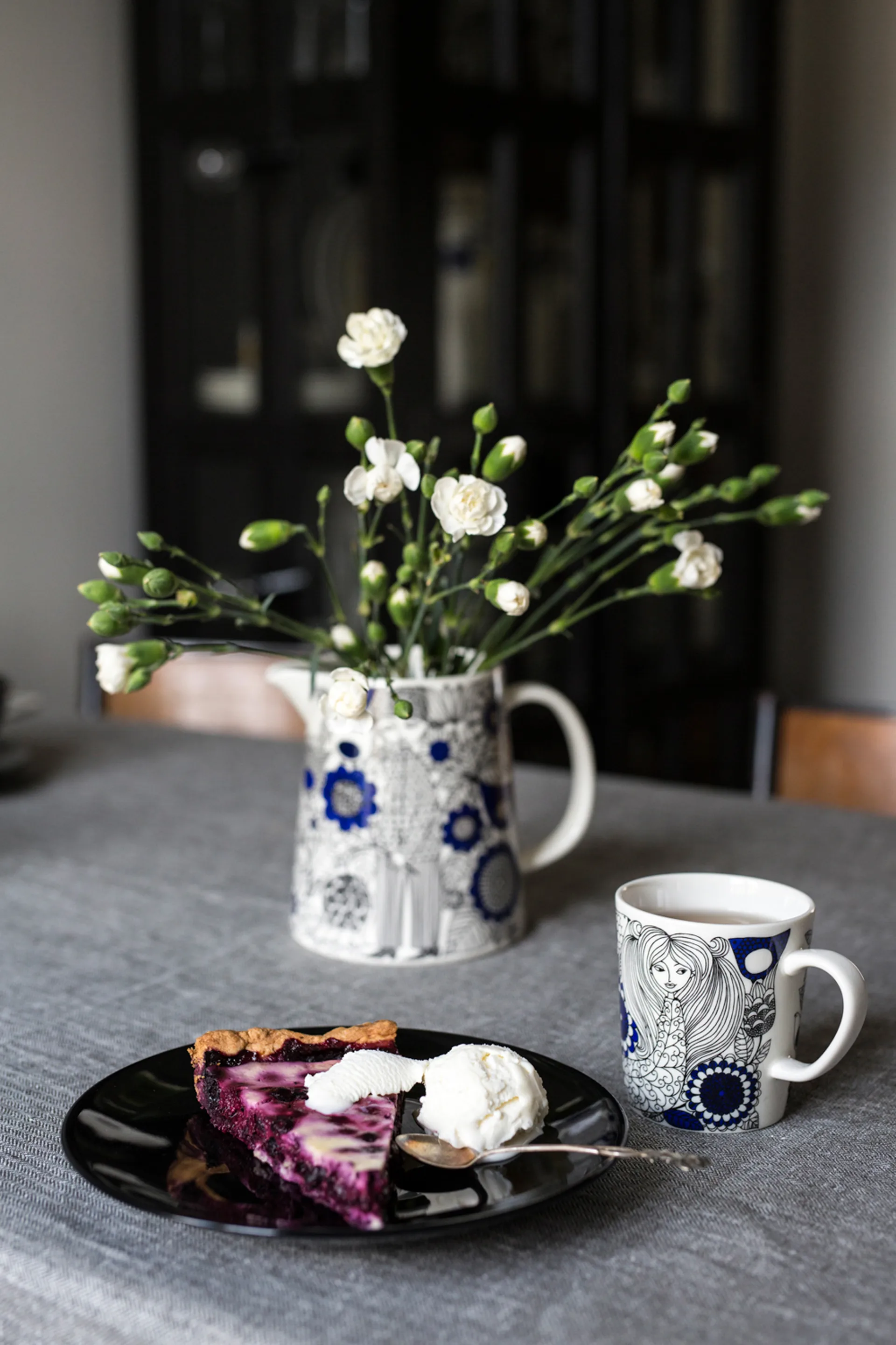 Pastoraali & Esteri Arabia mix sæt krus 2 dele, Blå Arabia