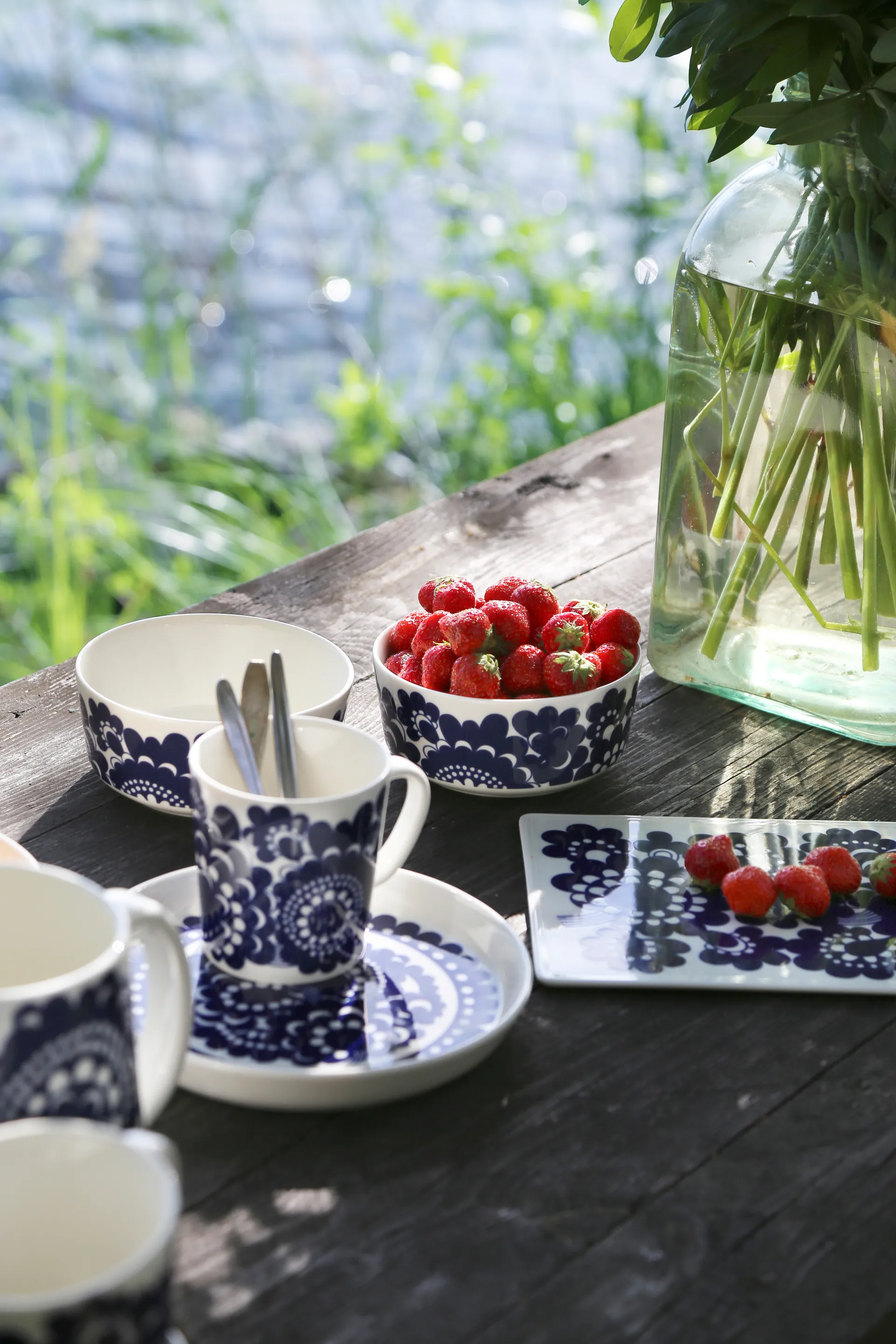 Pastoraali & Esteri Arabia mix sæt krus 2 dele, Blå Arabia