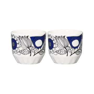 Pastoraali æggebæger 2-pak - Blå - Arabia