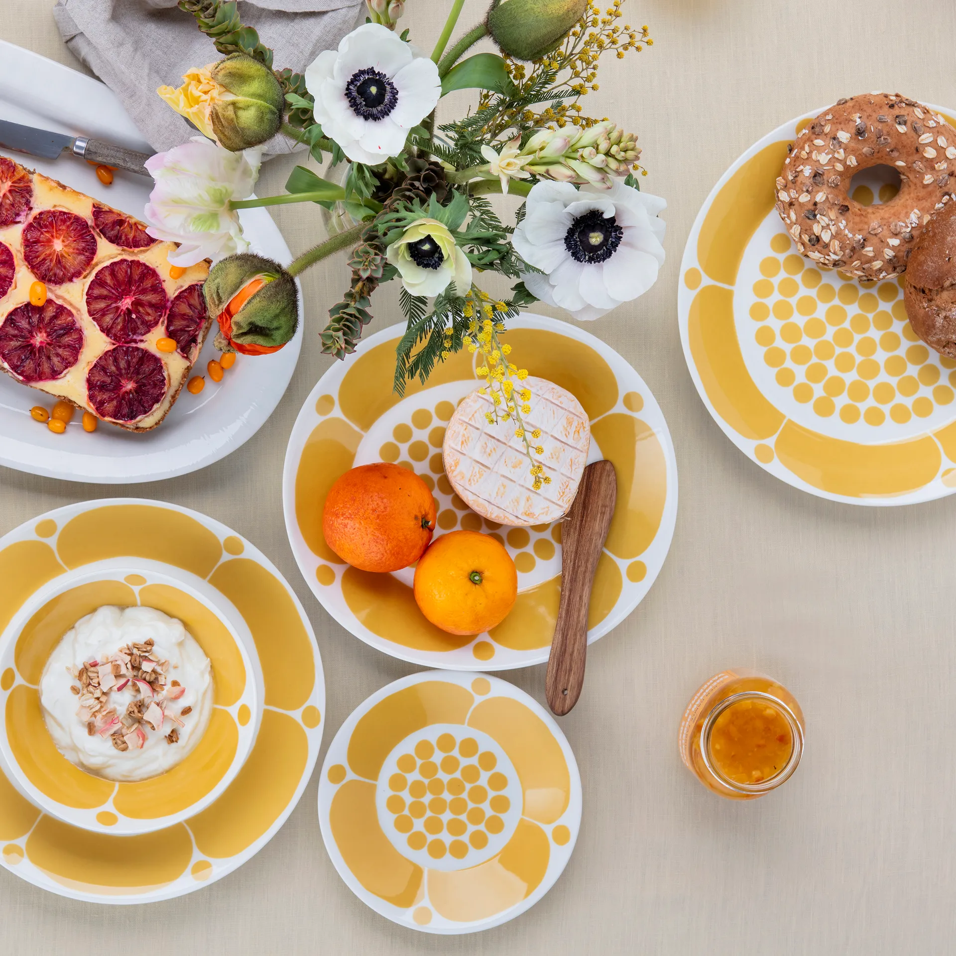 Sunnuntai dyb tallerken Ø17 cm, Gul Arabia