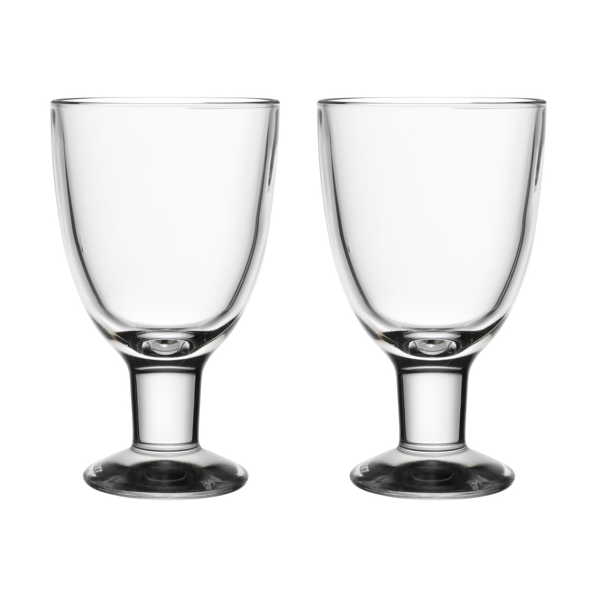 Arabia Verna glas 22 cl 2-pak Klar | Skandinavisk Design | Drikkeglas | Gennemsigtig