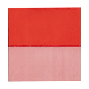 Vuokko papirserviet 33x33 cm 20-pak - Pink-rød - Arabia