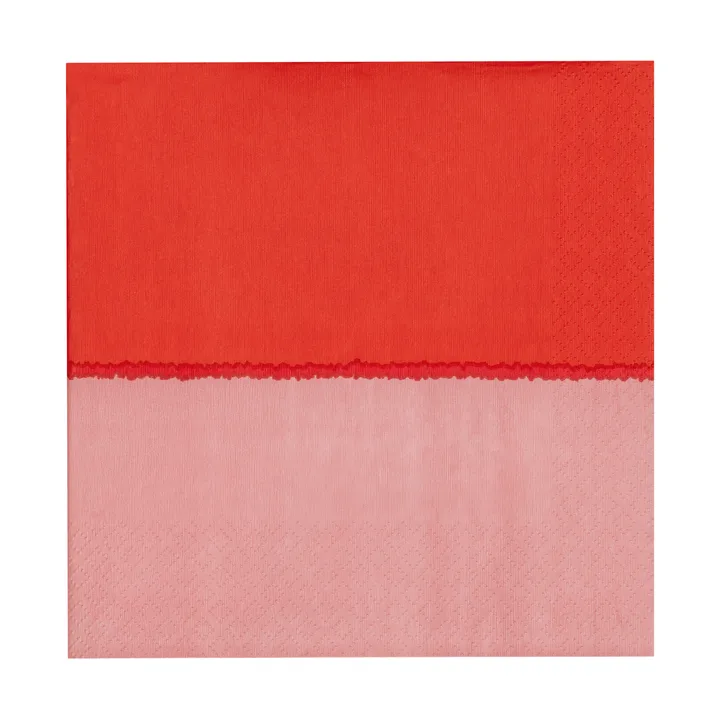 Vuokko papirserviet 33x33 cm 20-pak - Pink-rød - Arabia